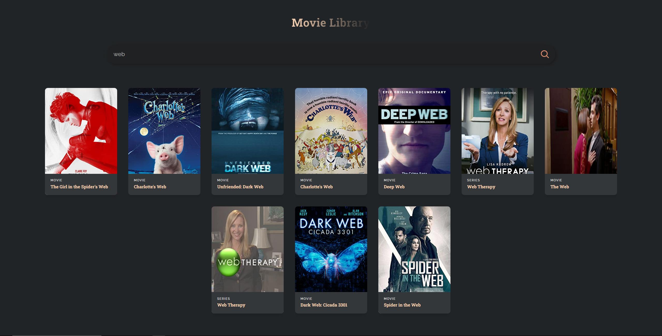 Image Form Movie Library GitHub - Emmanuel1606/movie-library: Movie library site using IMDb API ...