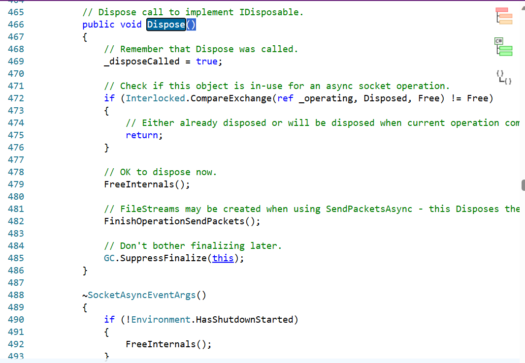 [Bug Report] SocketAsyncEventArgs will not be collected by GC. Memory
