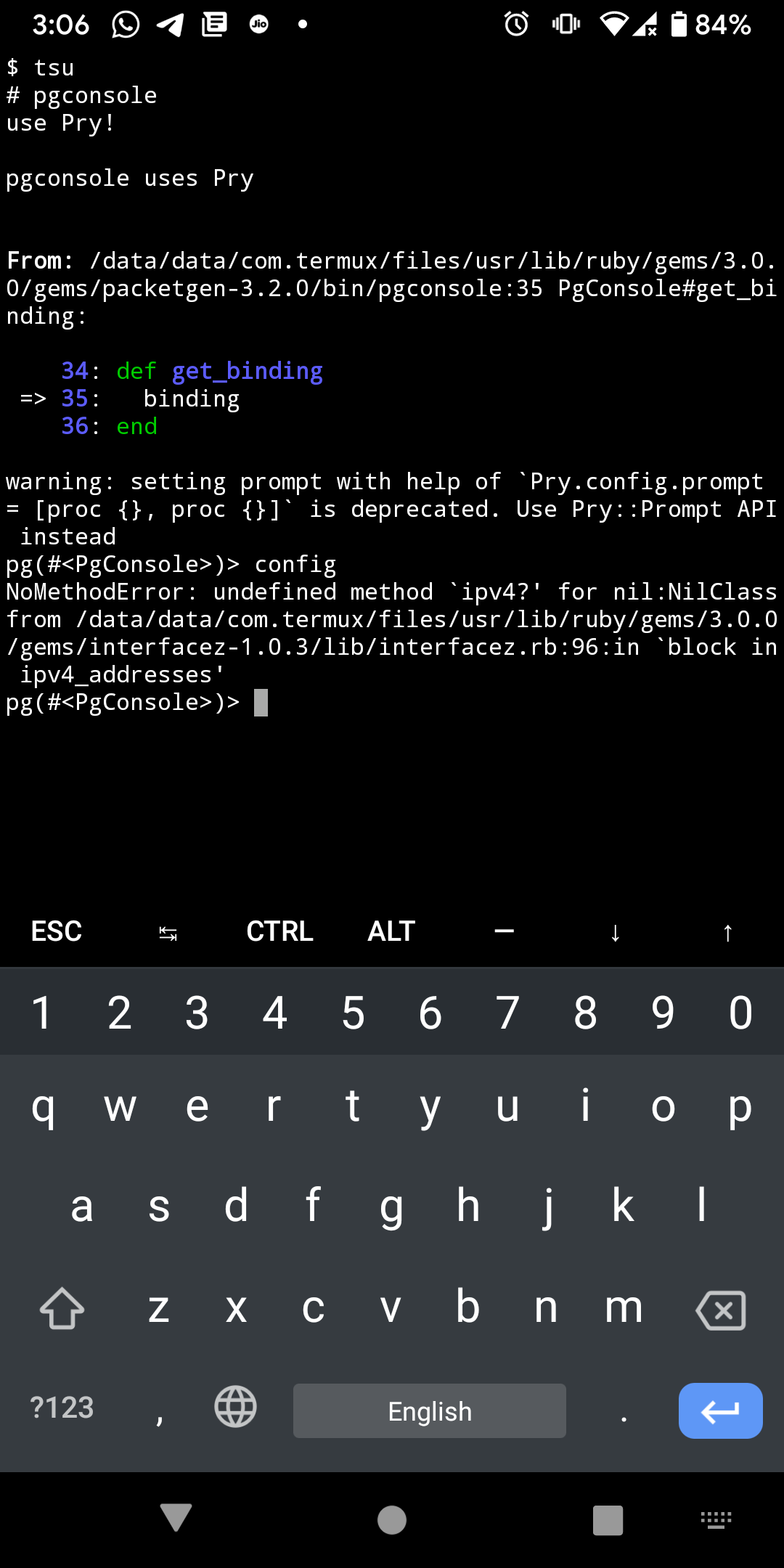 packetgen gem gives undefined 'ipv4?' error on running config command ...