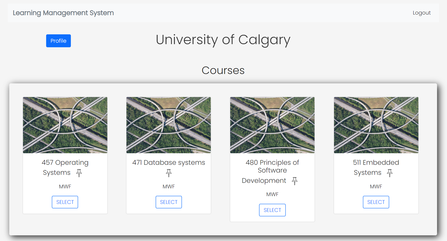 GitHub - MountainBikerYYC/Learning-Management-System: A web application ...