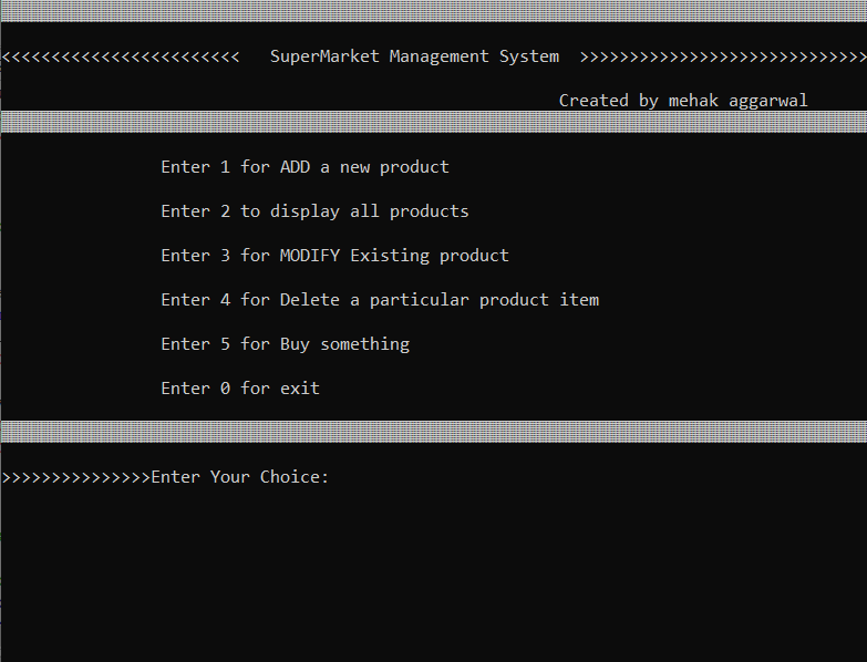 GitHub - mehakagg1313/SuperMarket_Managment_System · GitHub