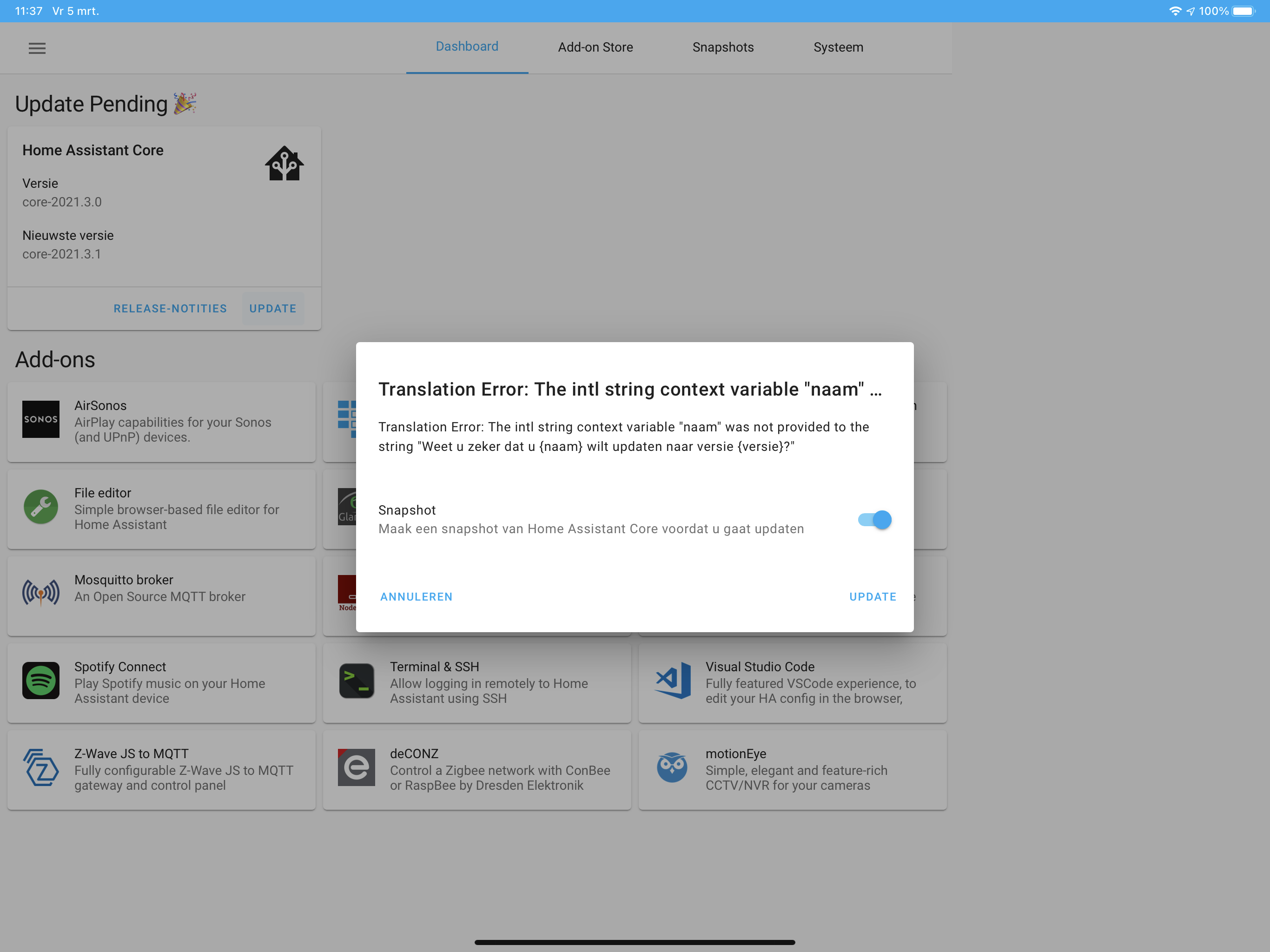 Error during upgrading to core 2021.3.1 · Issue #47442 · home-assistant ...