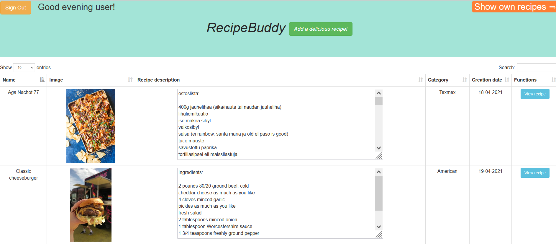 GitHub - DanielTarsalainen/RecipeBuddyApplication · GitHub
