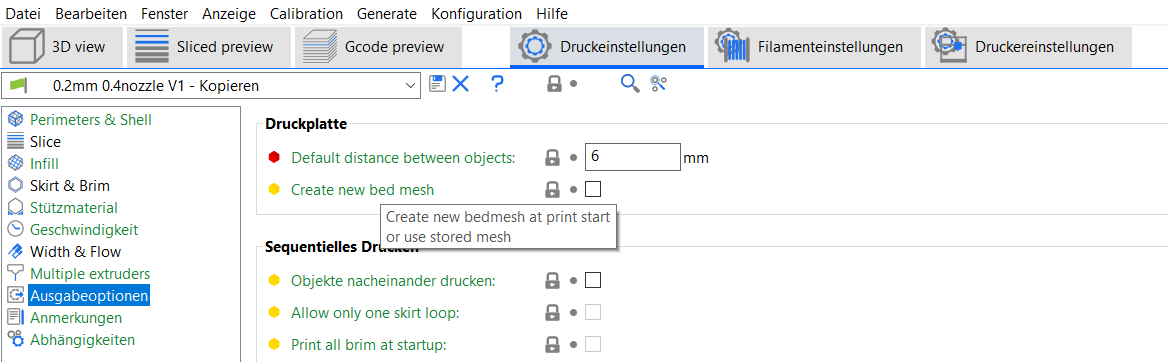 Feature Request: Option for "Create new bed mesh" per print job · Issue ...