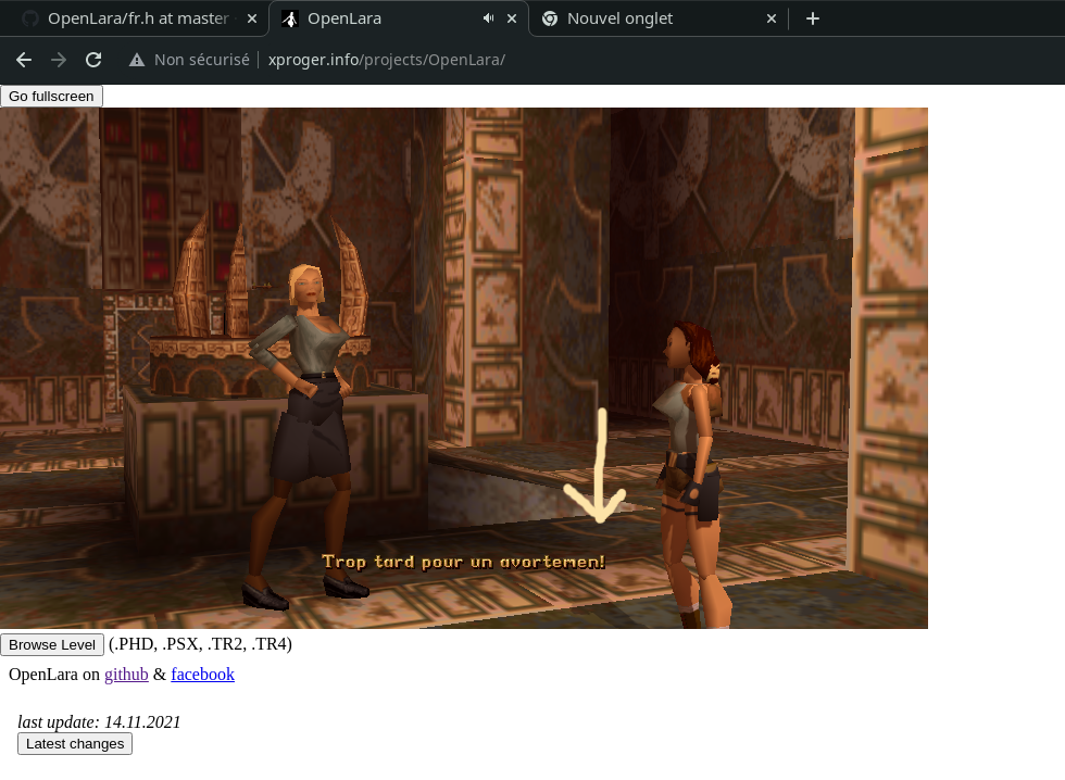 no change text · Issue #383 · XProger/OpenLara · GitHub