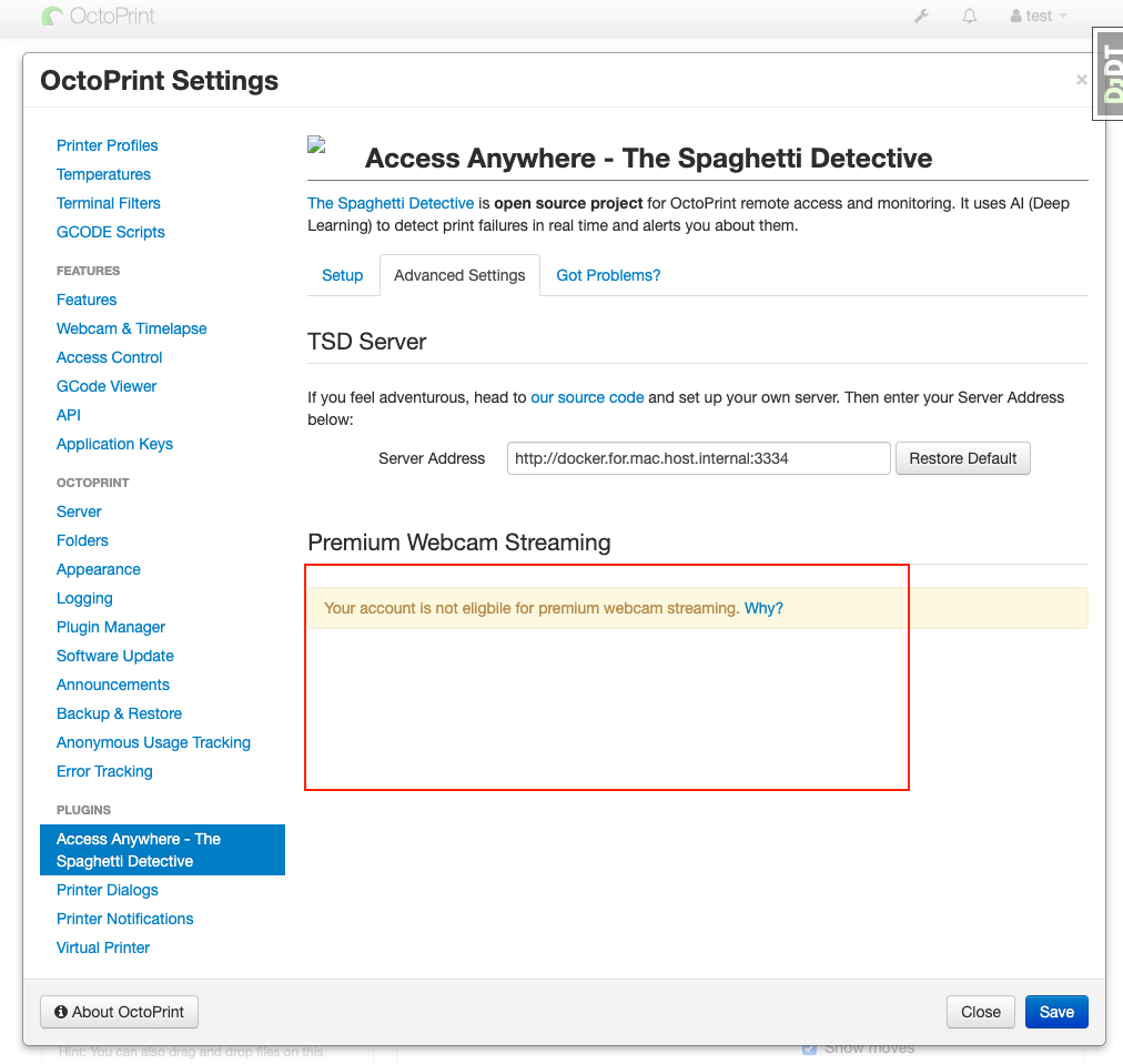 URL for TSD plugin api call is missing {printer_id} when proxied ...