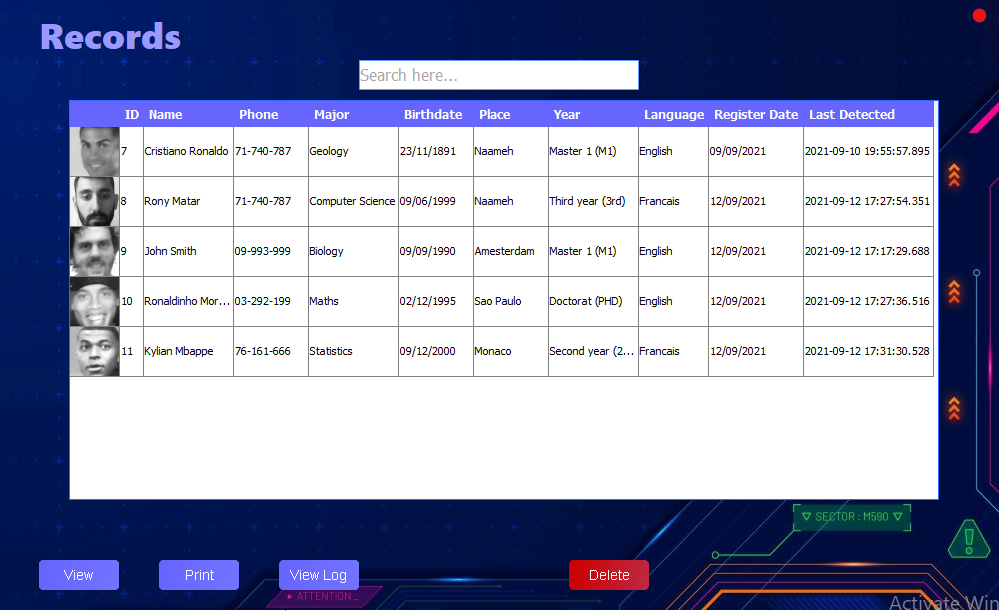 GitHub - Rony9699/Facial-Recognition-System: A java desktop app created ...