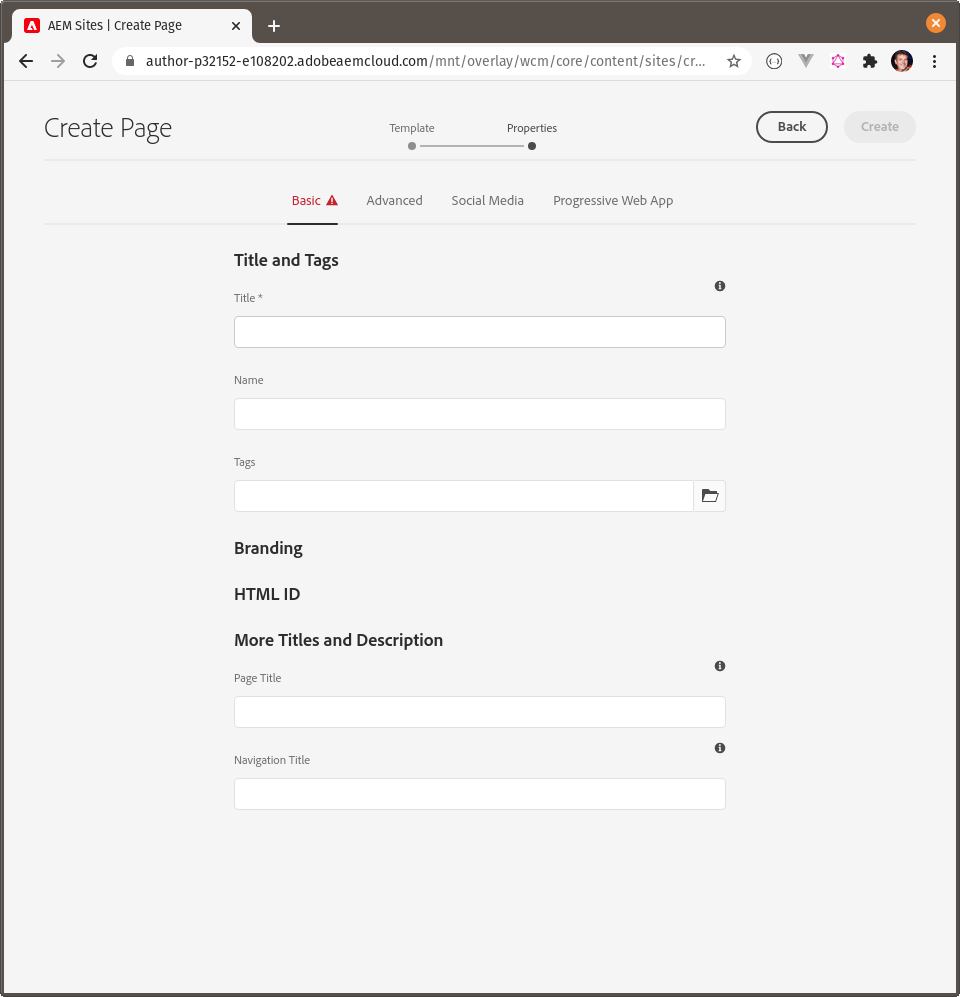 branding and html id are missing during page creation · Issue #39 ...