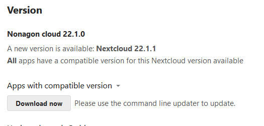 Update to 22.1.1 not possible · Issue #2105 · nextcloud/vm · GitHub
