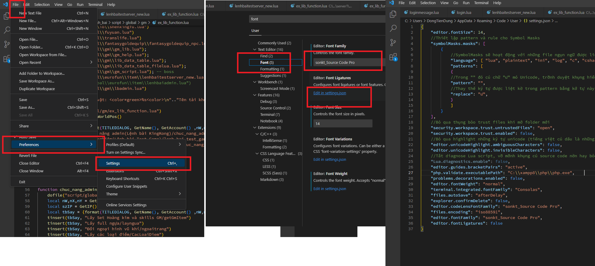 visual-code-setting