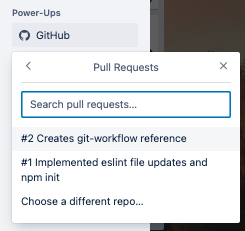 Image showing step 2, trello github integration to attach Pull Request