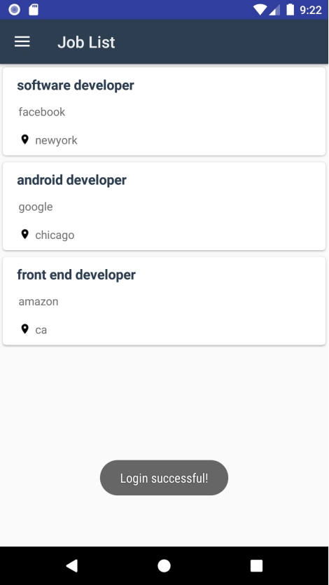 Job Walk App Android Interface GitHub - tyang28-itmd555/Job-Android-App: Build a Job App that includes ...