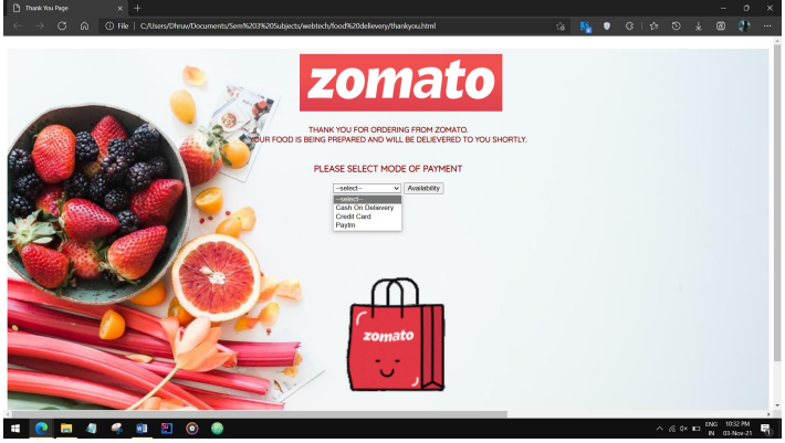 GitHub - sompuradhruv/Food-Delivery-Webtech-Webtsite: Website developed ...