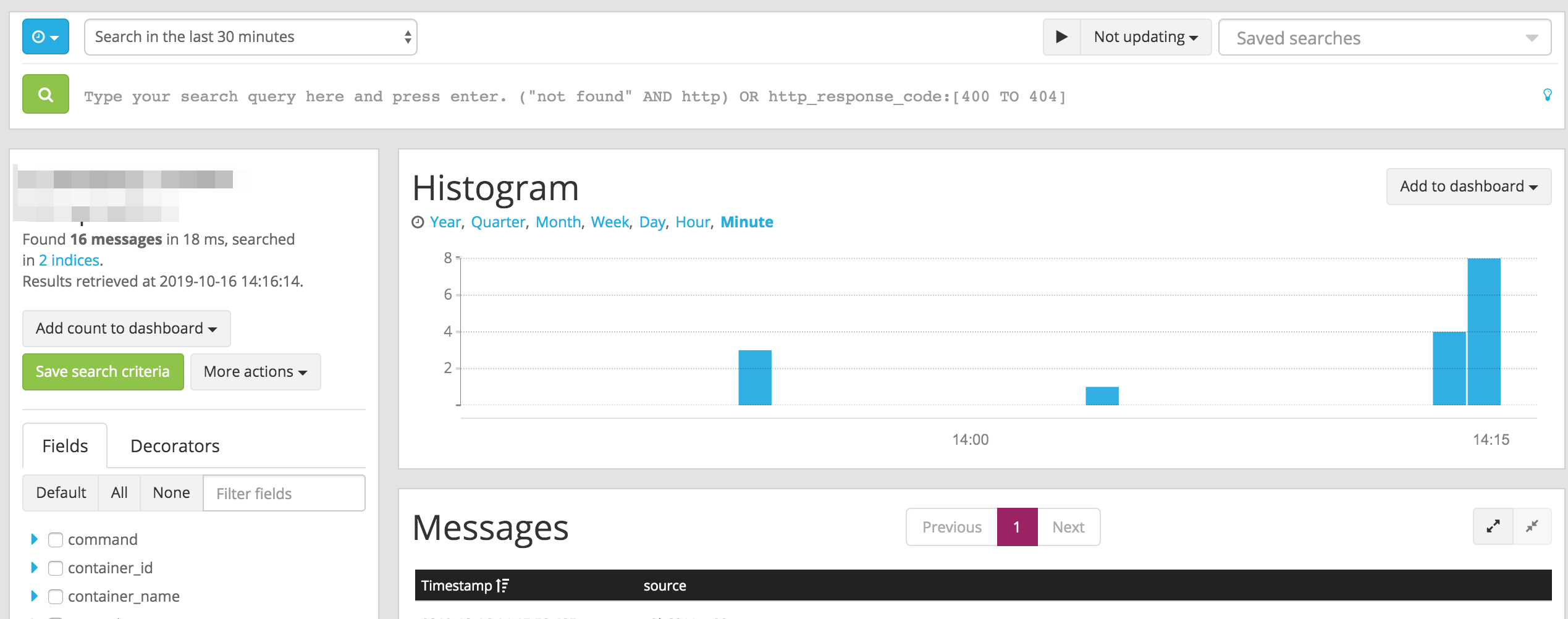 Graylog - Search 2019-10-16 16-21-53