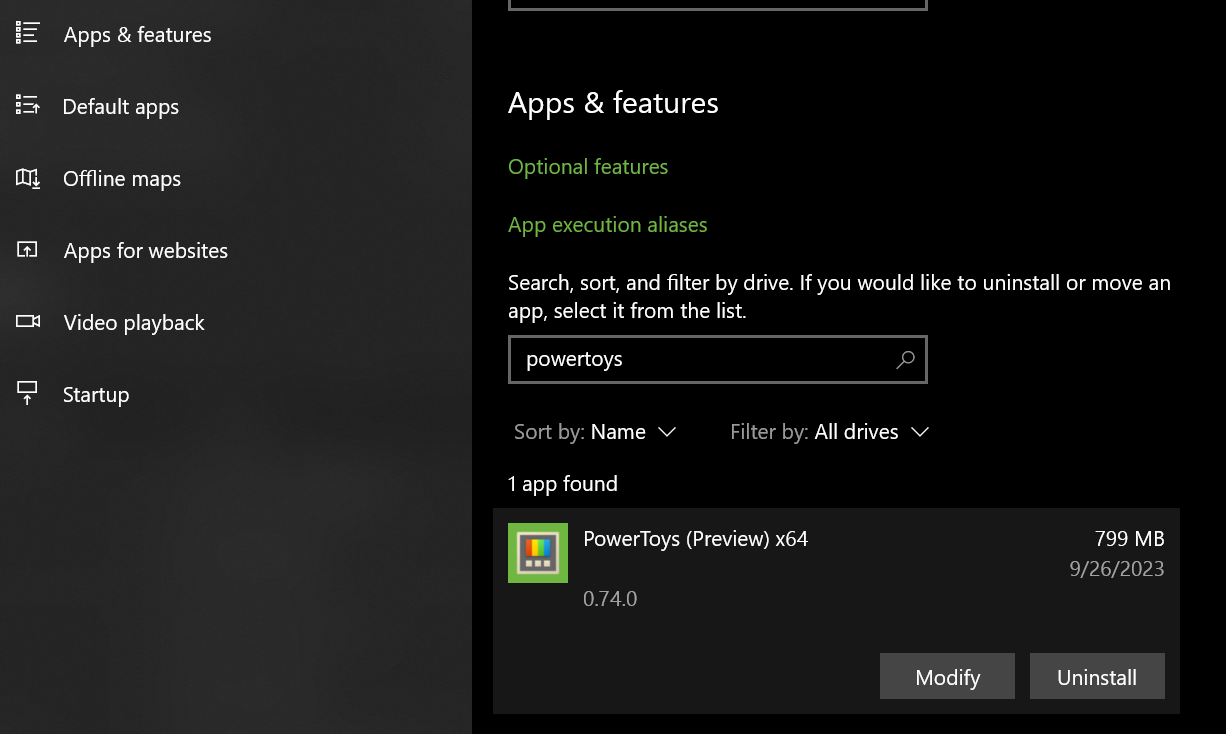 i can't uninstall powertoys of my W10 · Issue 28907 · microsoft