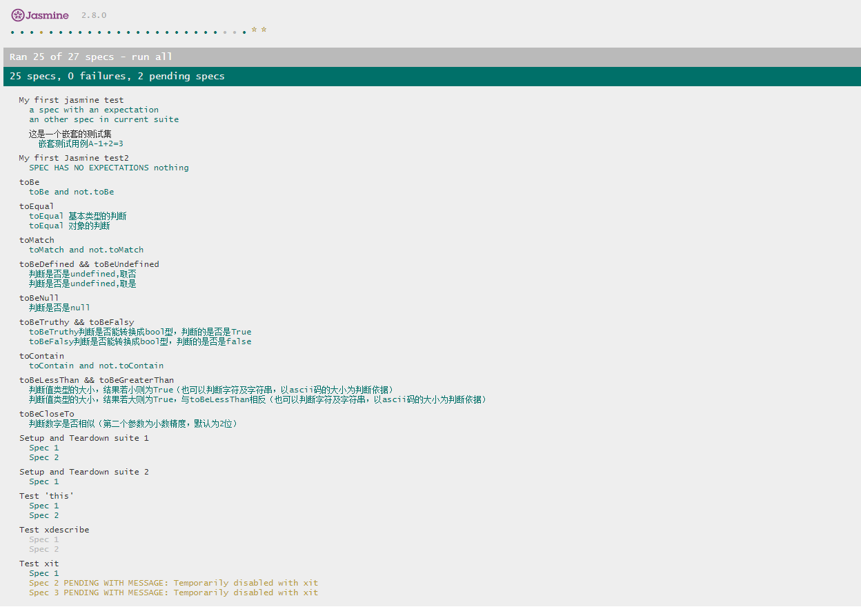 GitHub - shunzizhan/jasmine: jasmine语法学习