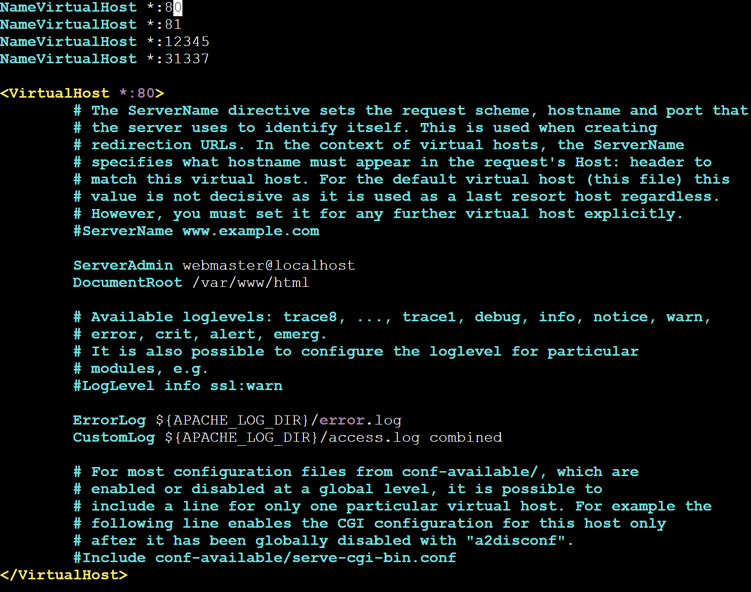 Apache2 install multiple ports peoplstar s note