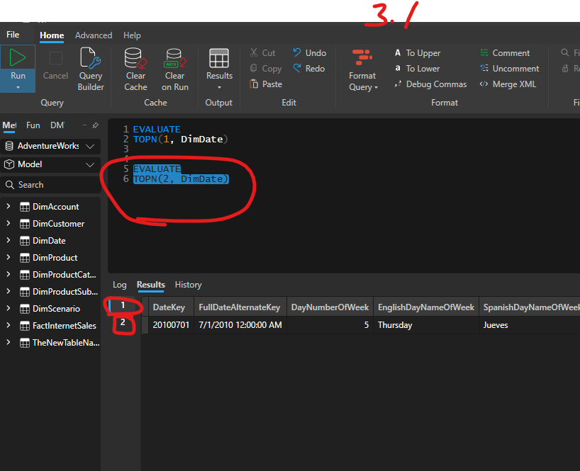 Highlight select query does not work in 3 1 all queries in the ide