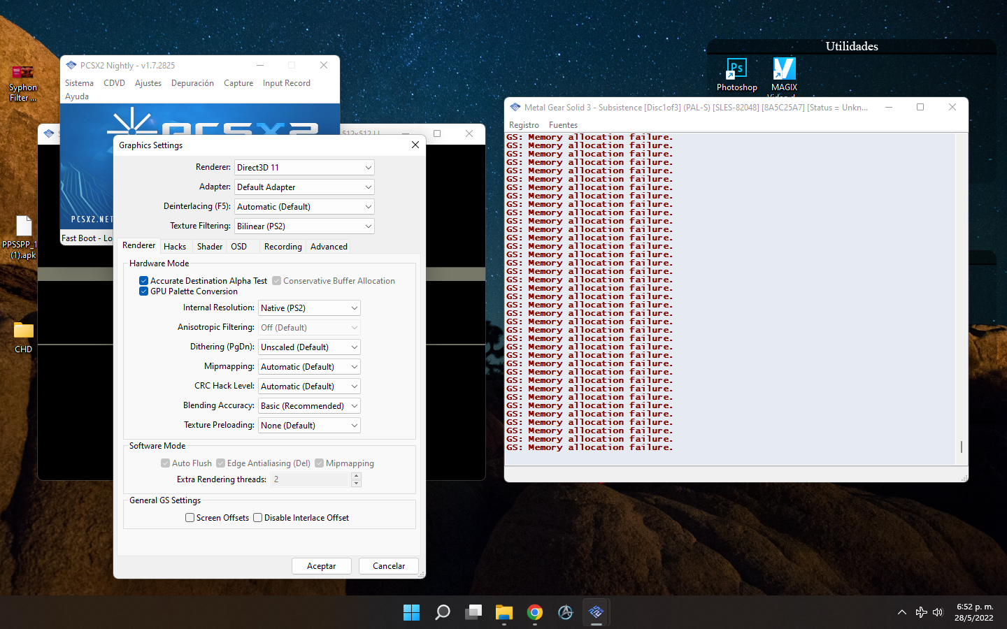 [BUG] GS Memory Allocation Failure · Issue 6254 · PCSX2/pcsx2 · GitHub