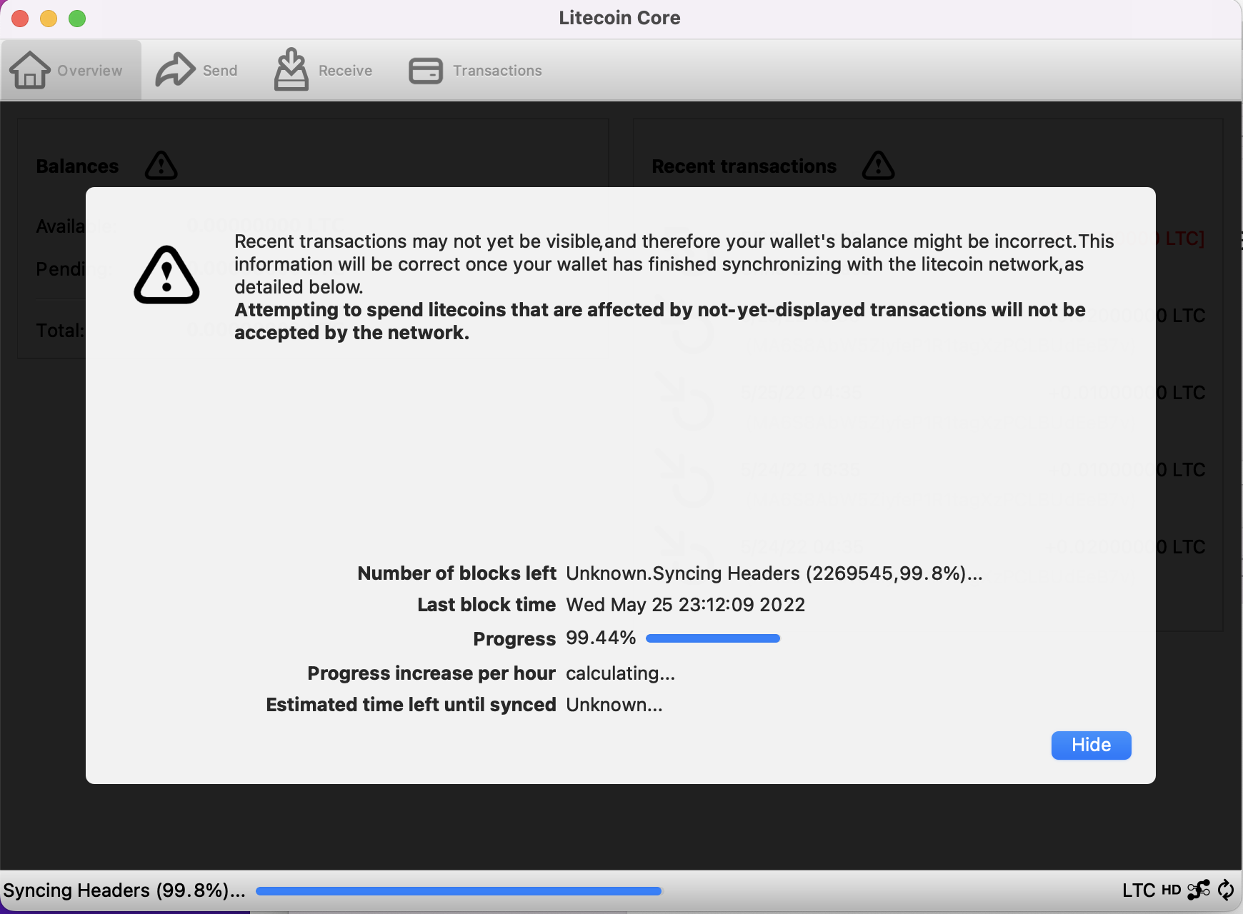 unknown.Syncing Headers issue after v0.21.2 upgrade from v018 · Issue #818  · litecoin-project/litecoin