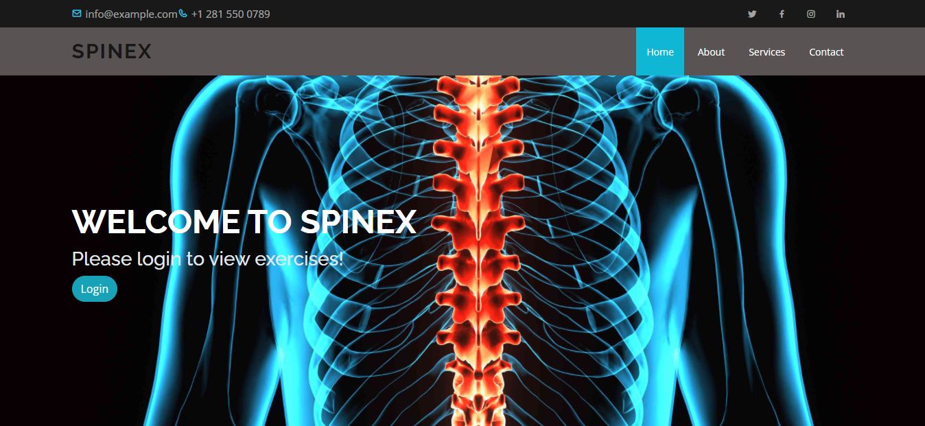 GitHub - ESThing64/SpineX: A full stack application built for a ...