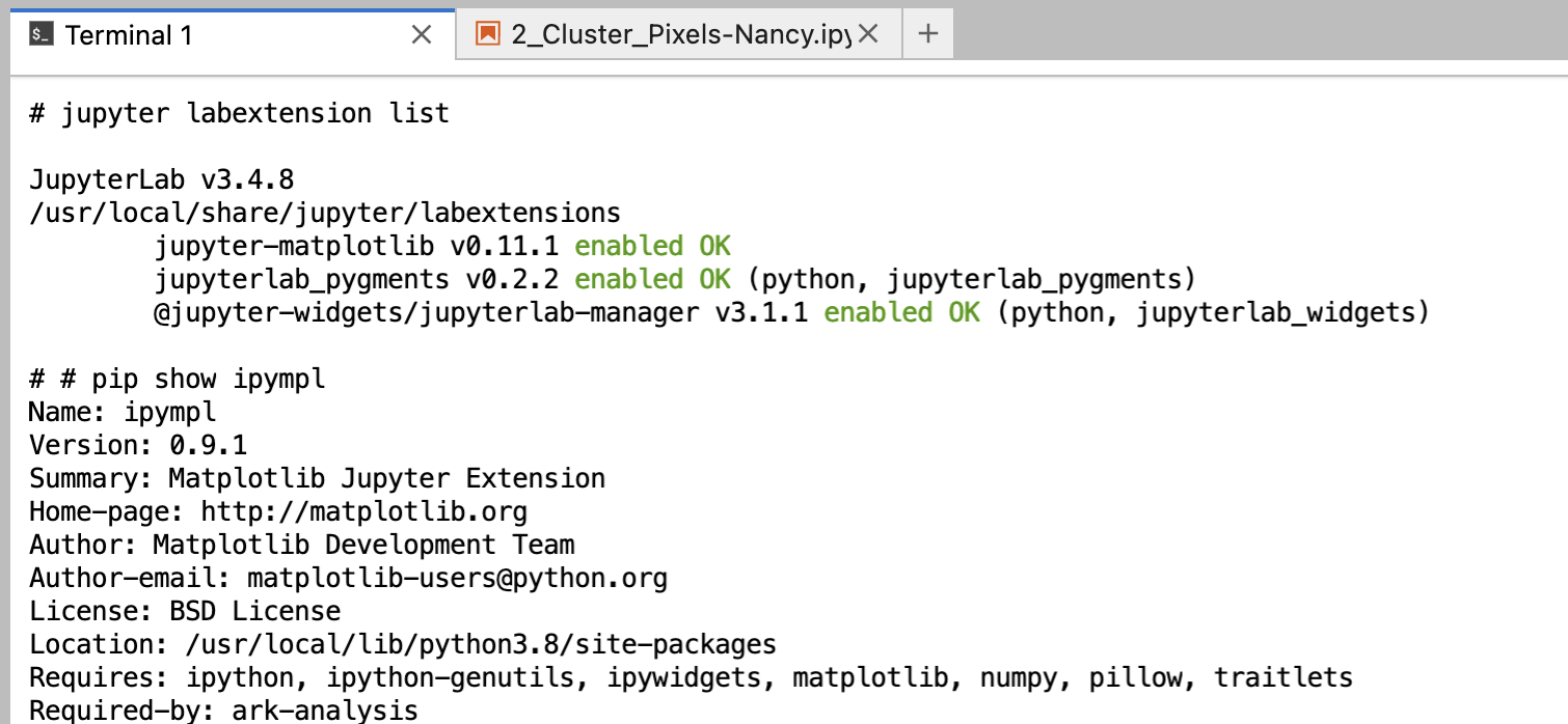 Unable to interact with the matplotlib widget in Jupyter Lab notebook ...
