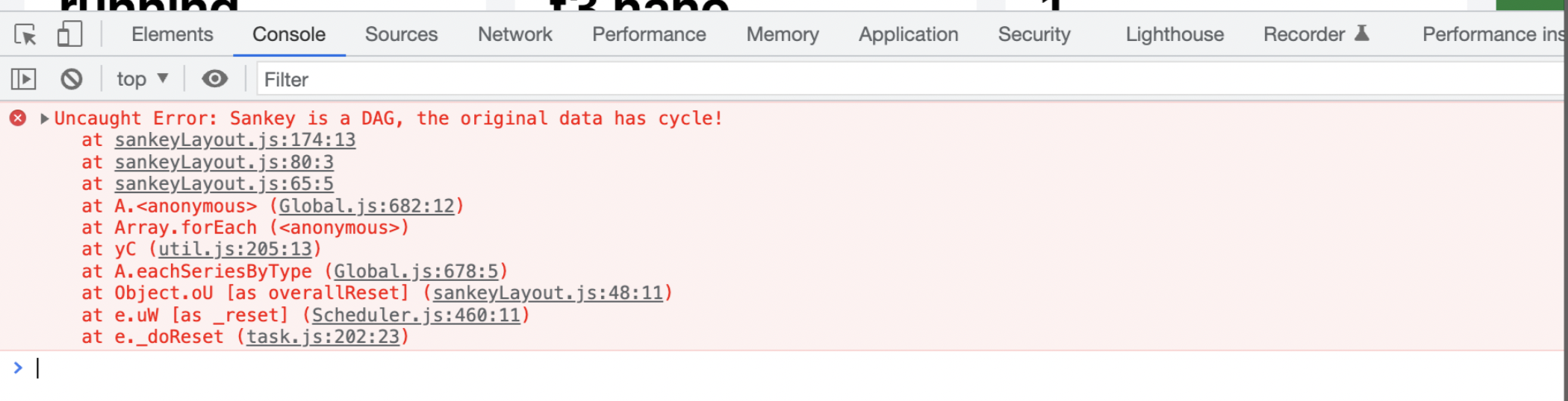 Dashboard flow datasets rows with node and edge information in a single