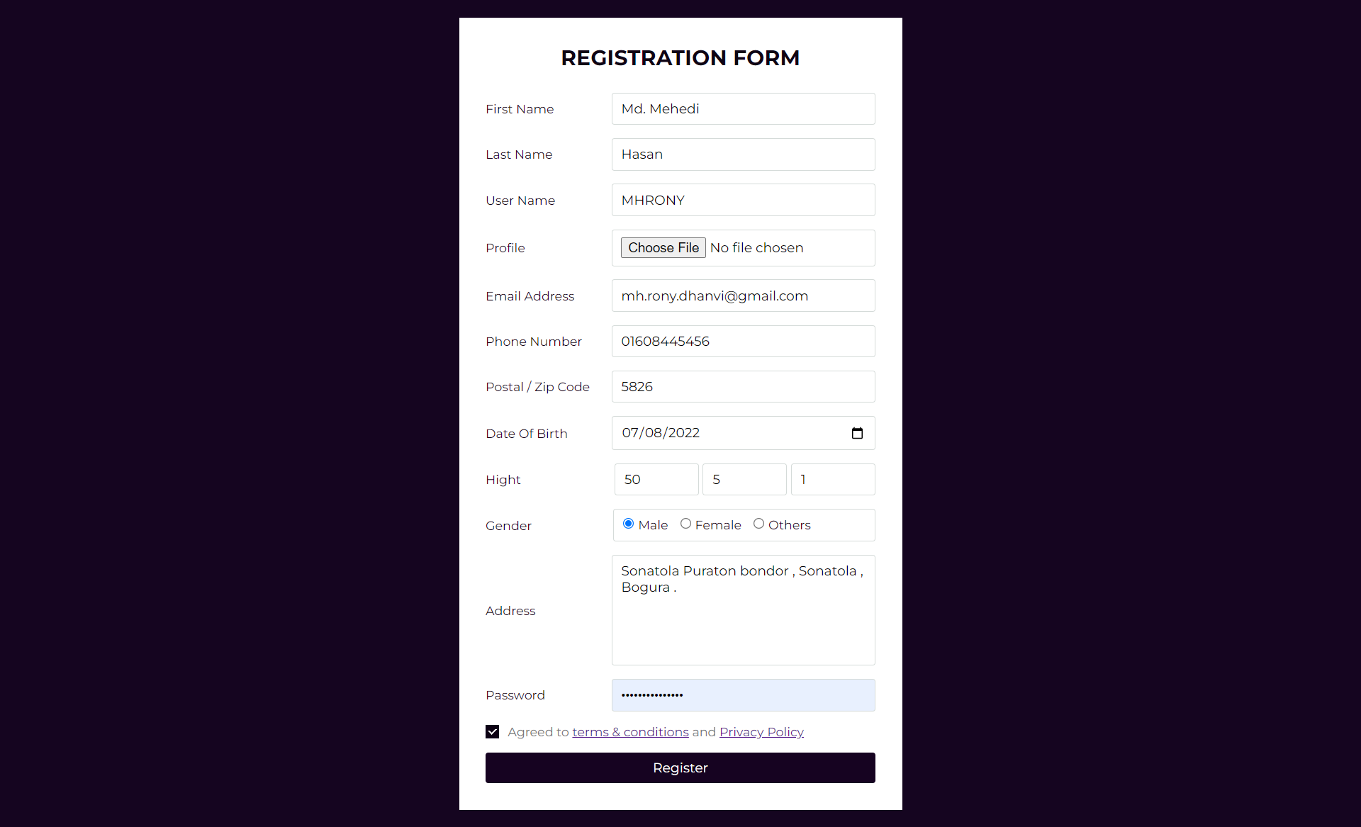 GitHub - dev-mhrony/Registration-From-with-Submite: Registration From ...