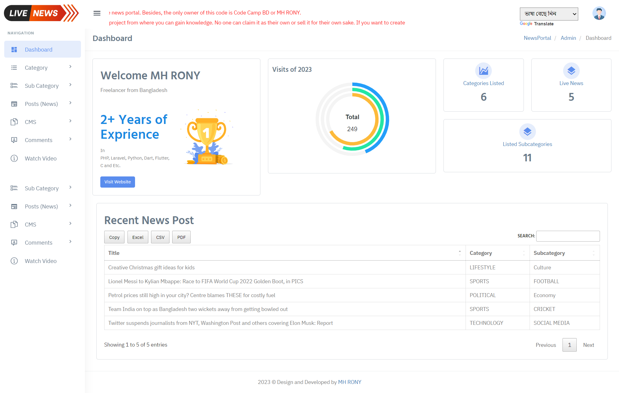 GitHub - dev-mhrony/Live-News-Portal-in-PHP: Live News Portal in PHP ...