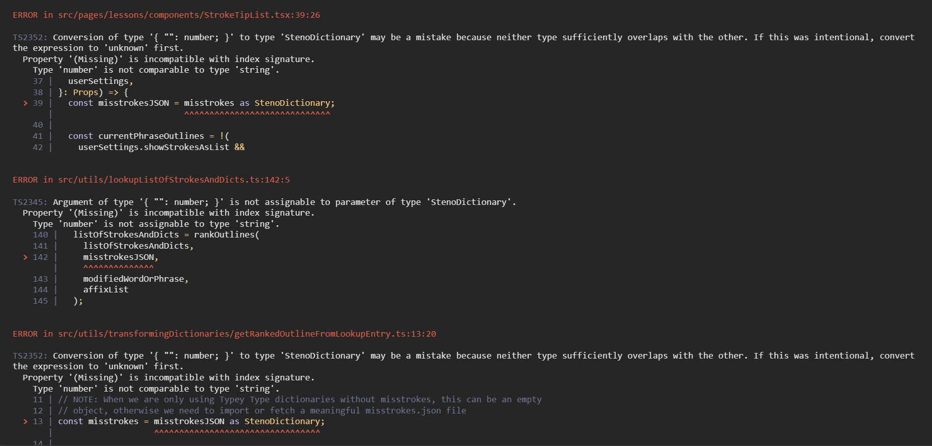Fix styling on raw steno keys in hints on finished lesson screen ...