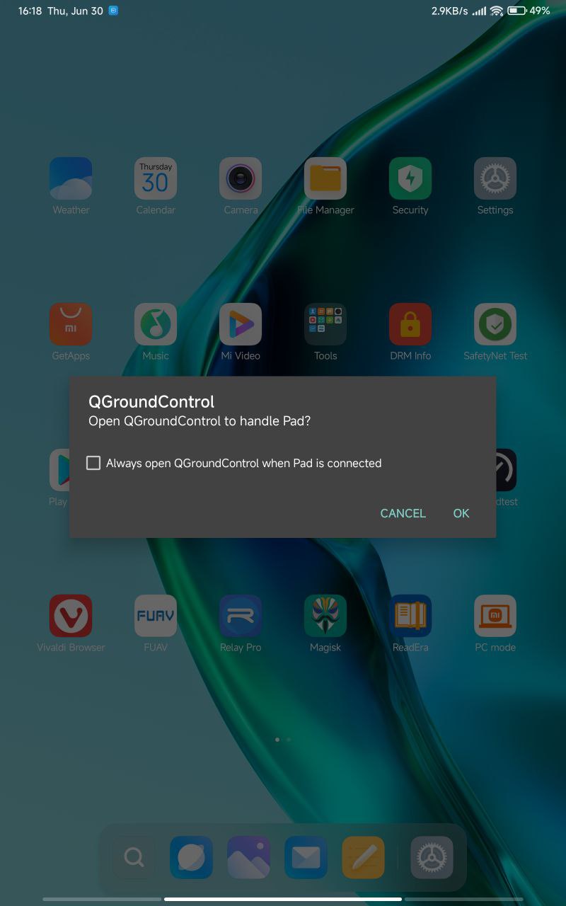 QGroundcontrol trying to open after unlocking device every time · Issue 10332 · mavlink
