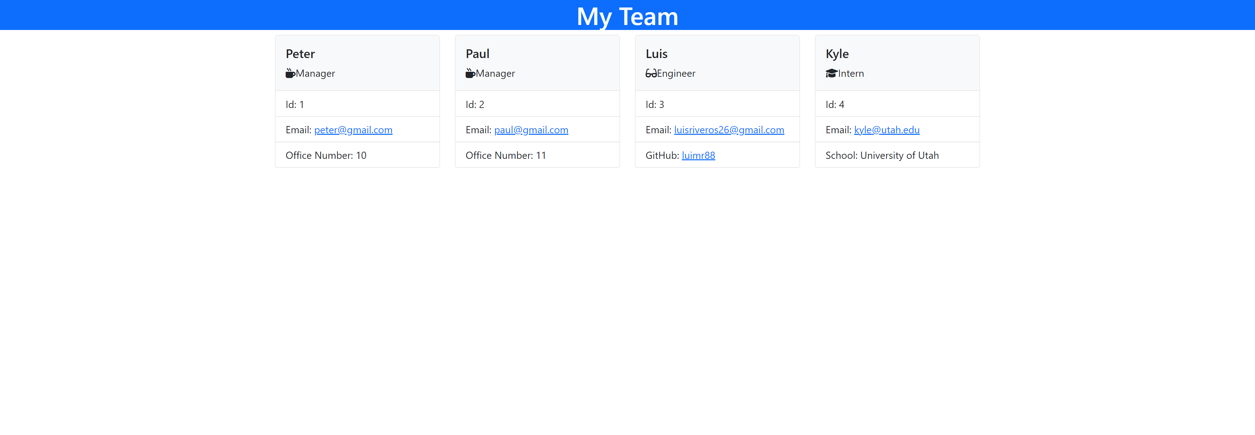 GitHub - luimr88/team-profile-generator: This command line application ...