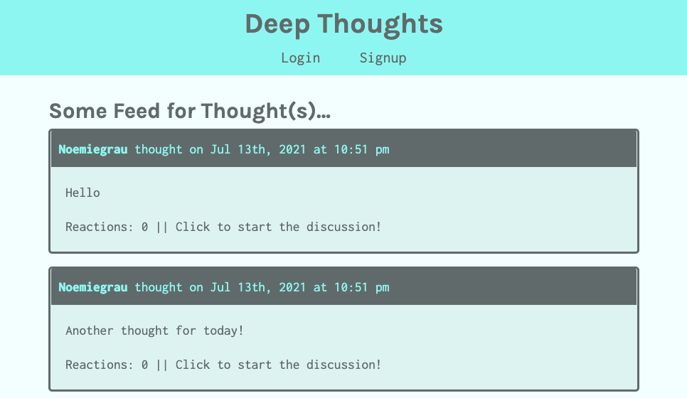 GitHub - Noemiegrau/deep-thoughtss: MERN social media app.