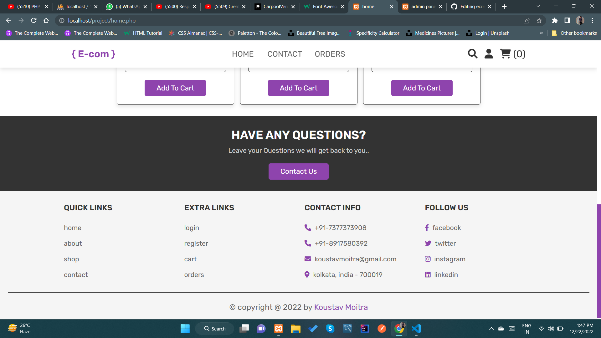 GitHub - koustavmoitra/ecommerce-project: E-commerce website for smart ...