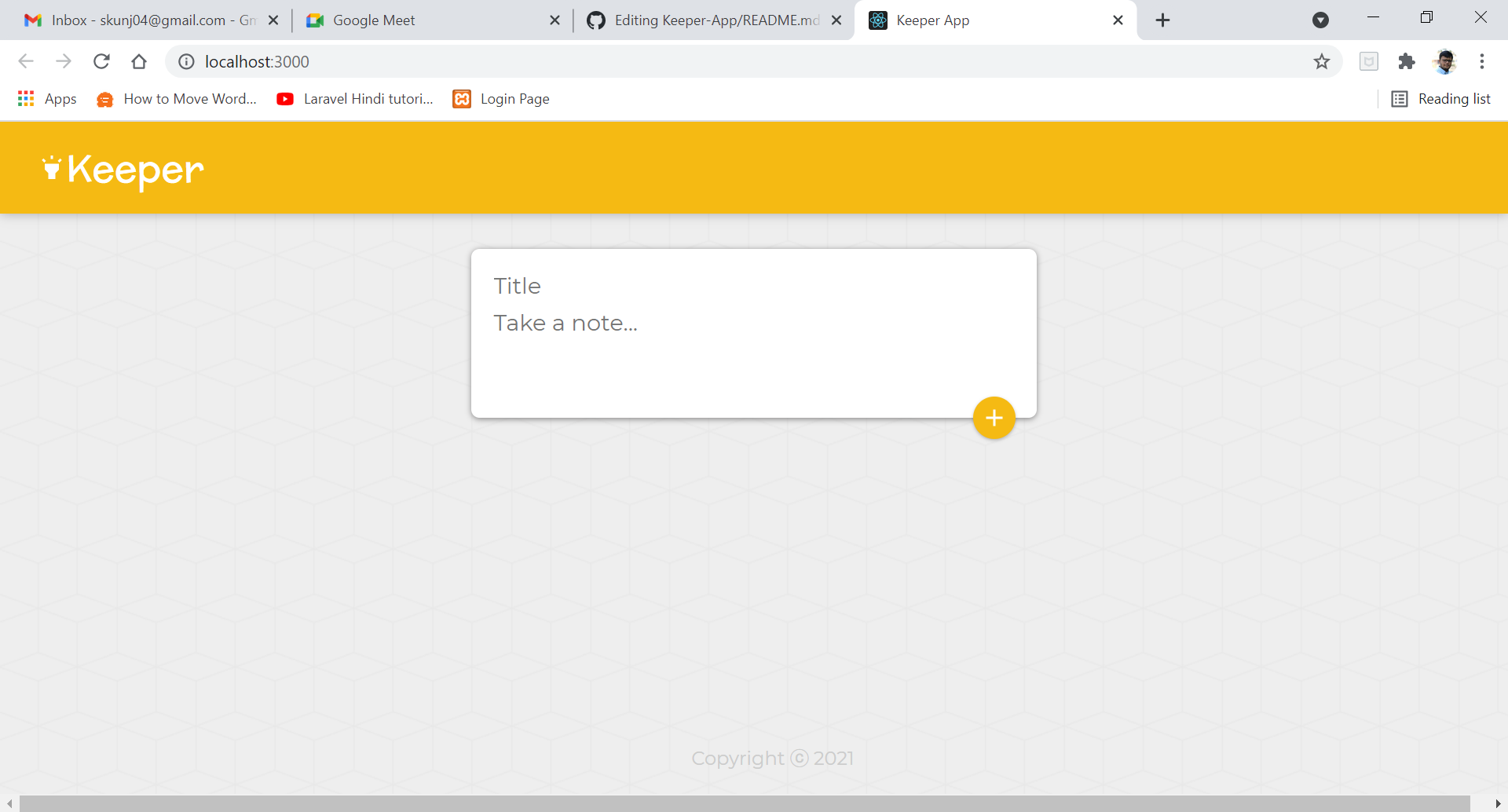 GitHub - skunj04/Keeper-App: Keeper App is a clone of Google Keeper ...