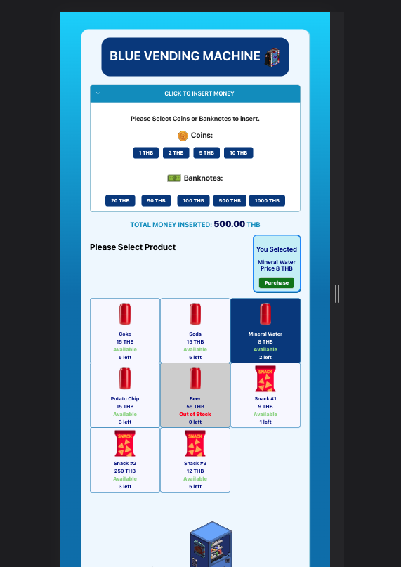GitHub kittisag/vendingmachine Vending Machine App