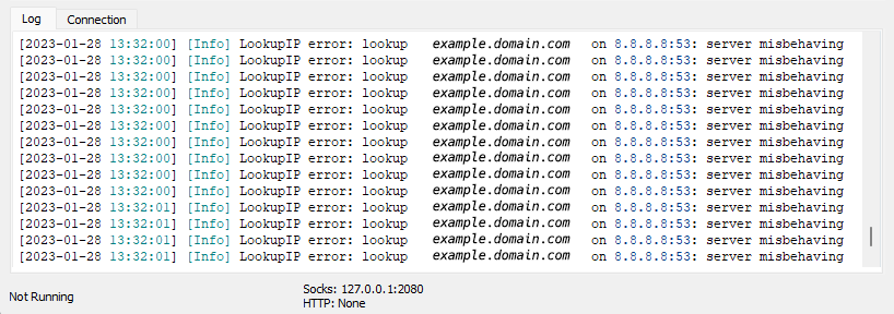 LookupIP Error Problem🔺 · Issue #324 · MatsuriDayo/nekoray