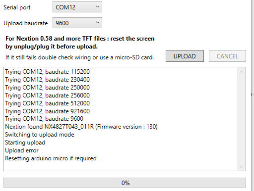 Nextion Upload Error · Issue #745 · SHWotever/SimHub · GitHub