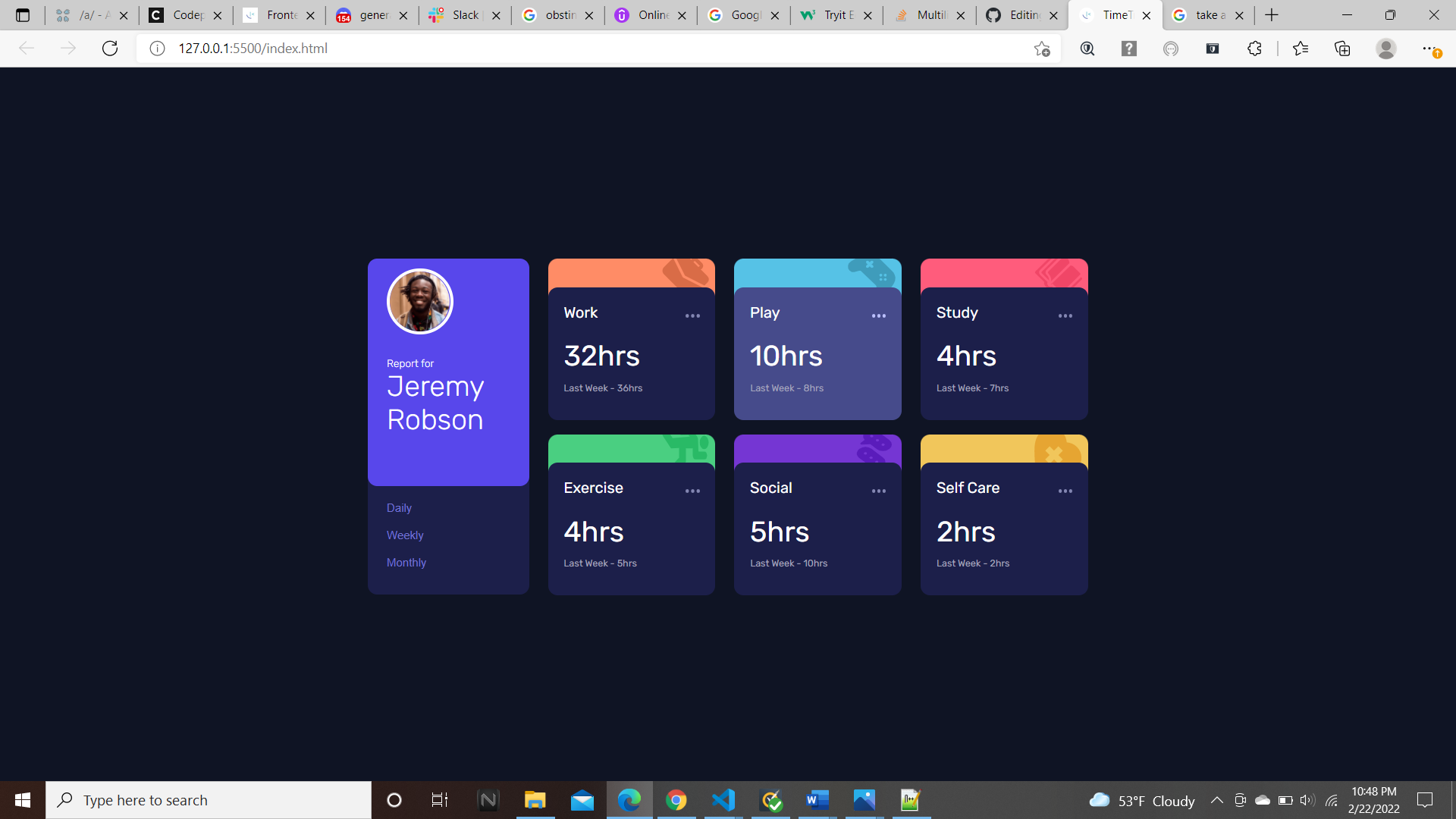Timetrack GitHub - Sdgaines/TimeTrack