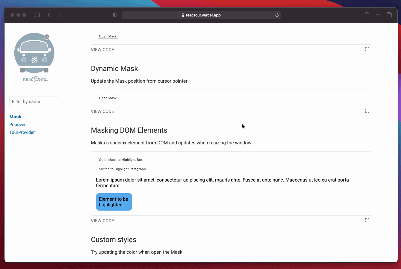 Masking DOM Elements doesn't work on Safari, Chrome · Issue #369 ...