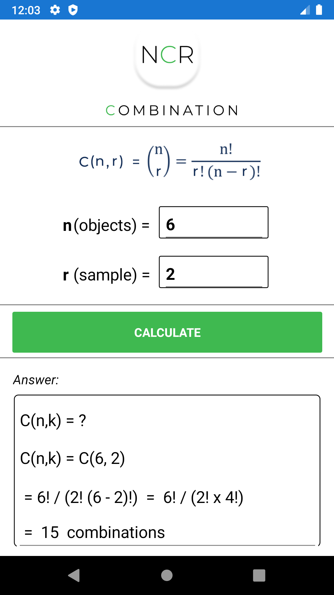 GitHub Find the number of possible combinations that can be