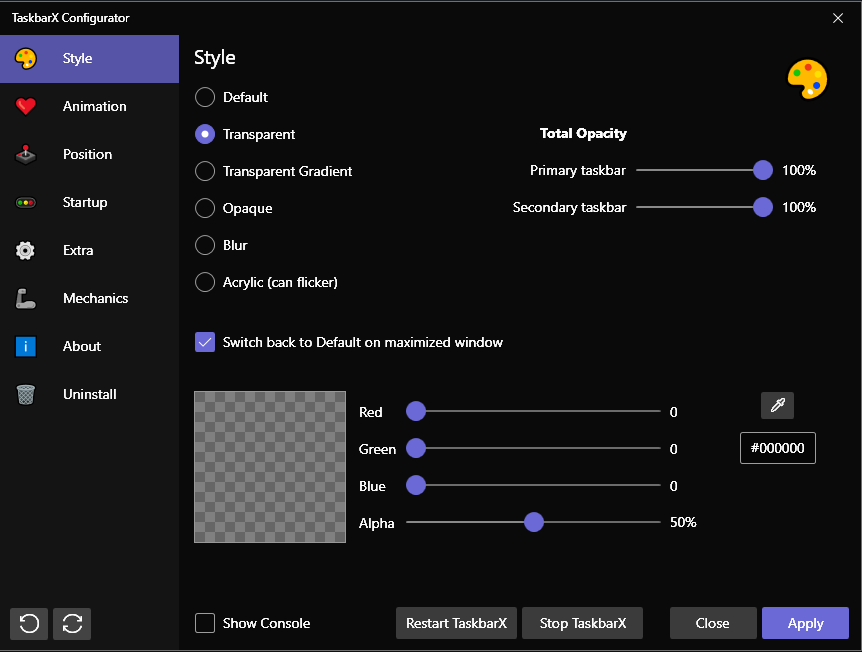 Flickering on second monitor or application open full screen on the