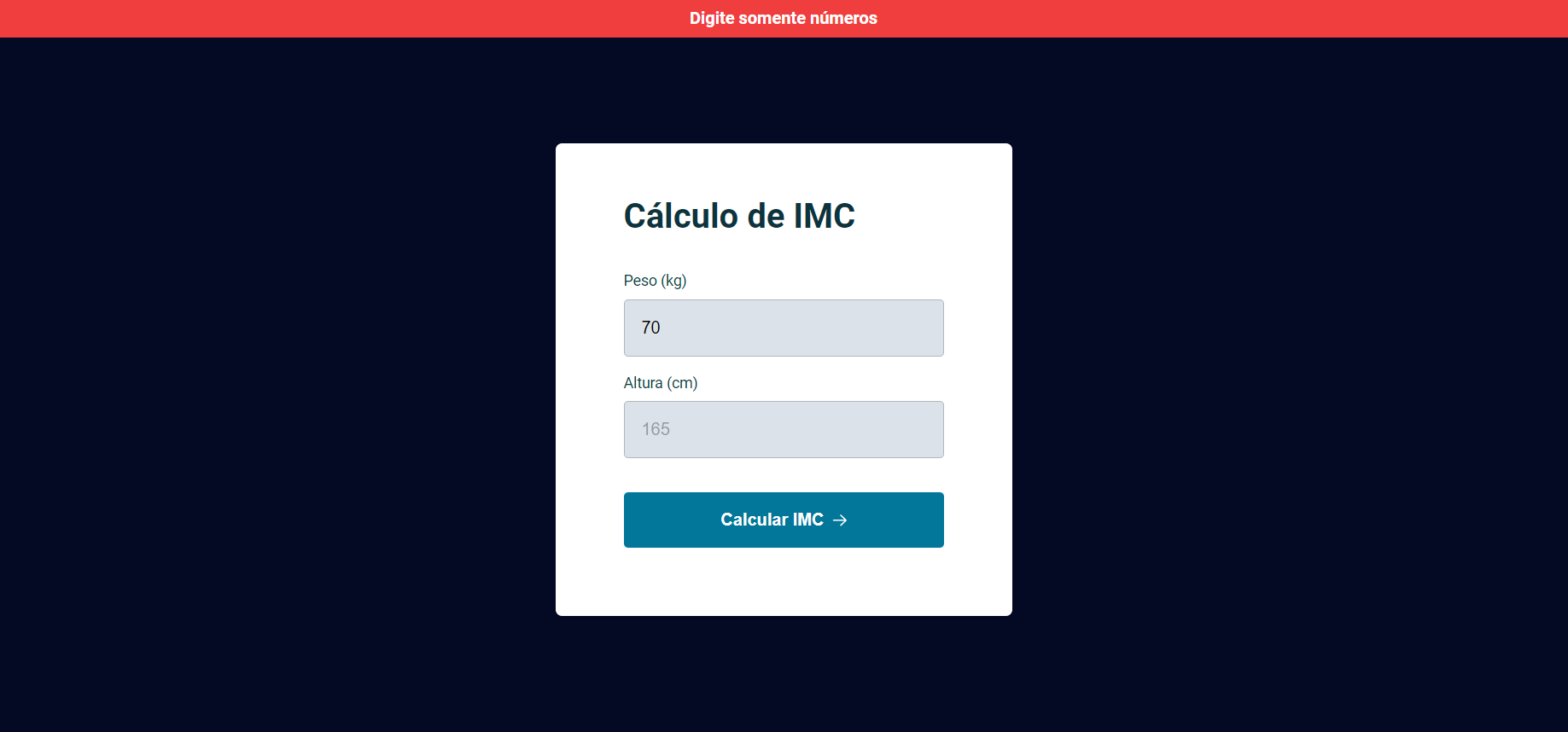 GitHub - jeadamek/bmi-calculator: Project developed in Explorer Course ...