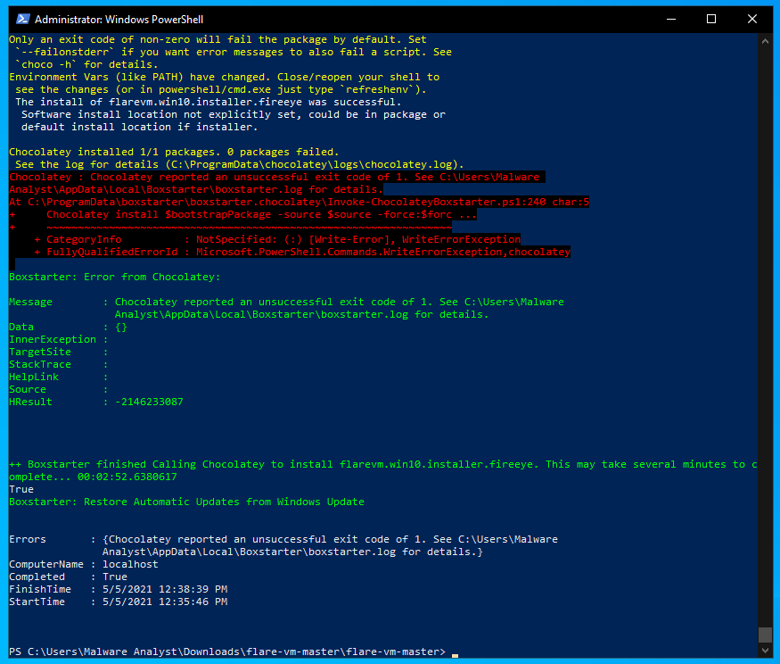 Install Loop on Windows 10 x64 VM · Issue 364 · mandiant/flarevm · GitHub