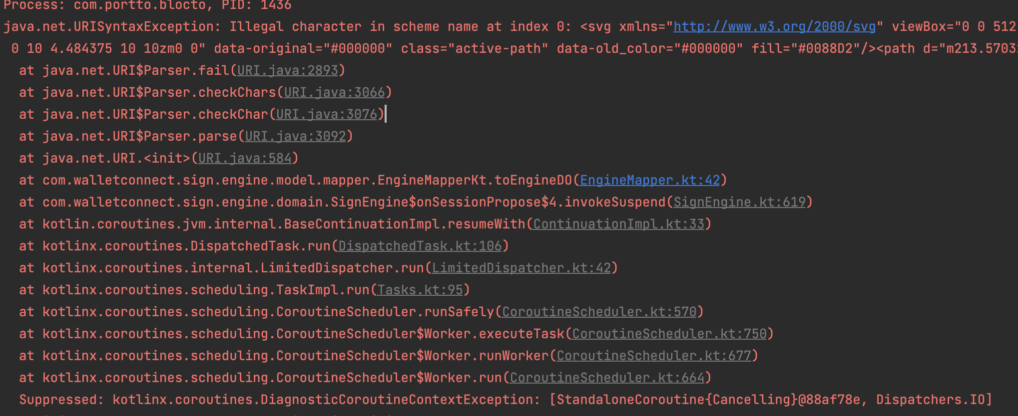 Crash on invalid icon format · Issue 726 · WalletConnect