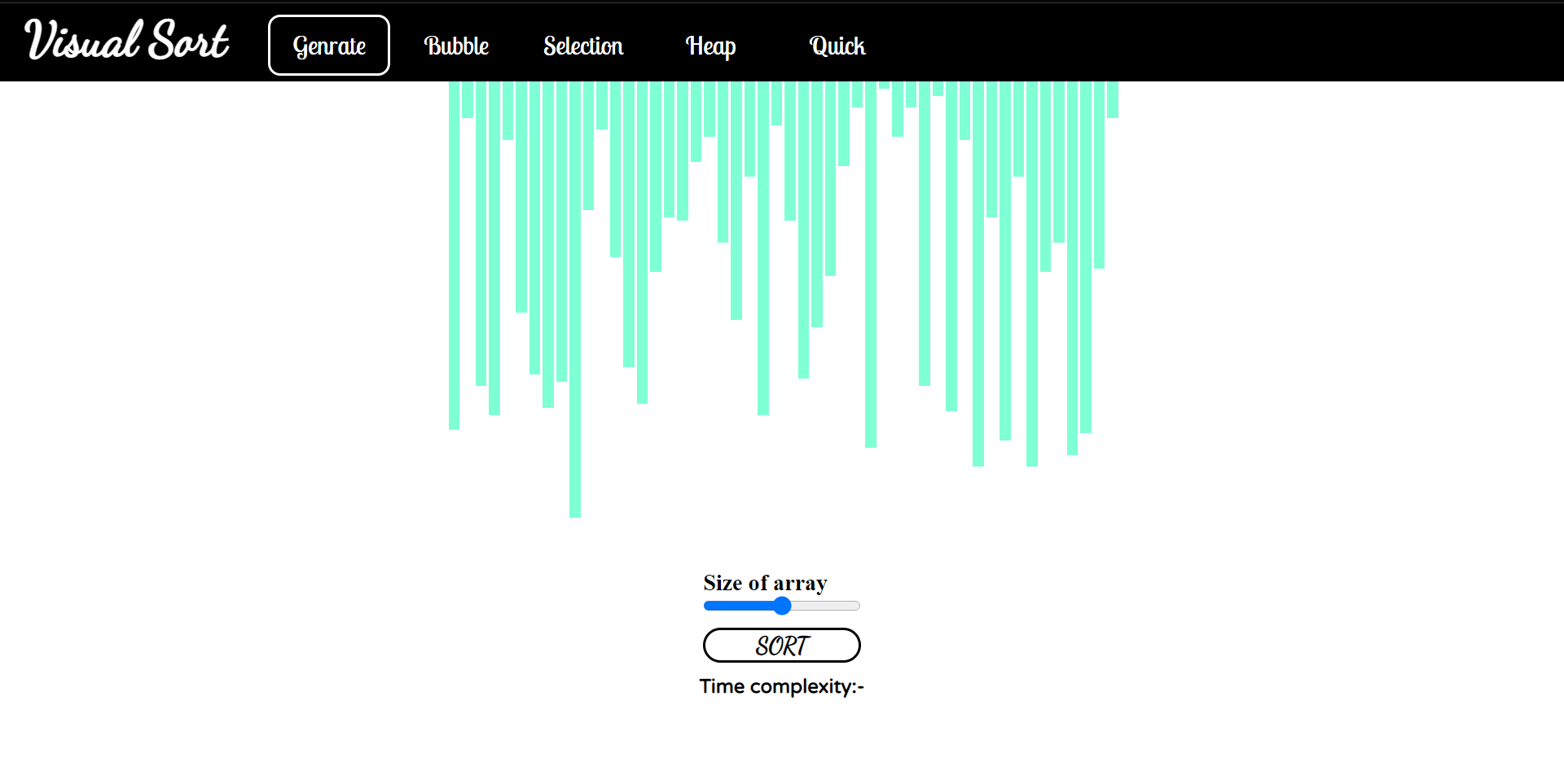 GitHub - Pranay-Prasad/VisualSort: Sorting visualizer project made ...