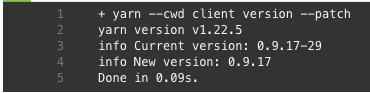 calling yarn version --patch when the previous version has a prerelease ...