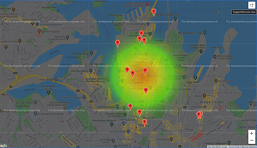 GitHub - cyrilrb/API-Challenge: Heat map from Google API with ...