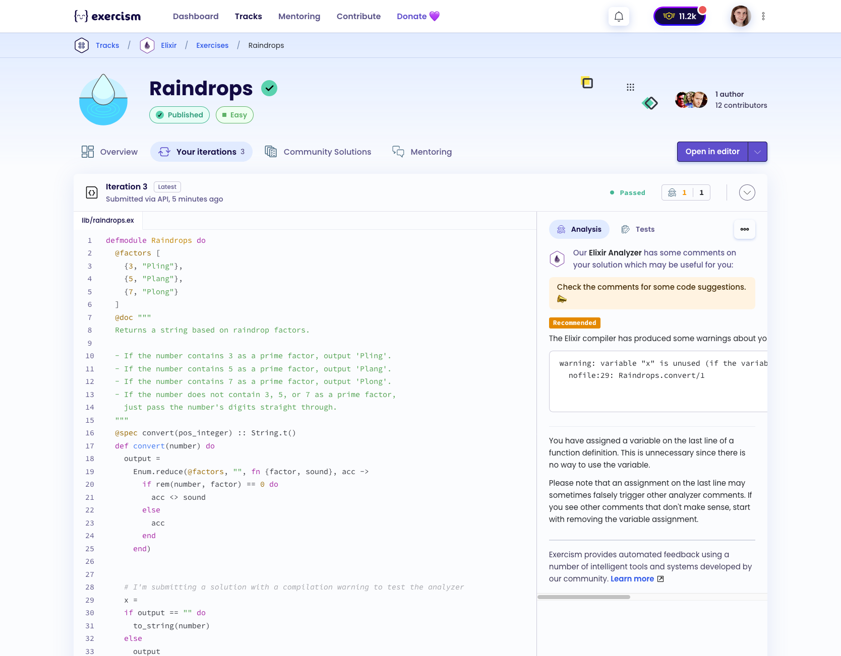 Make iterations view split pane resizable. · Issue #5988 · exercism ...