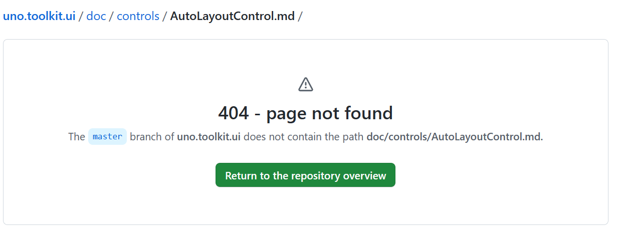 correction needed in the page arrow function - https: ... Toolkit docs wrong Improve this page link · Issue #11916 · unoplatform ...
